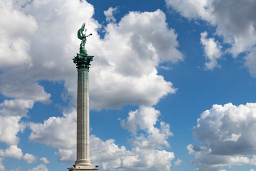 Fototapeta premium Millennium Monument on the Heroes Square in Budapest (Hungary)