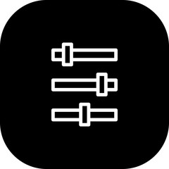 Obraz premium Bars Icon With White Background