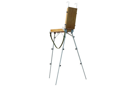 Image art easel on a white background. 3D Rendering