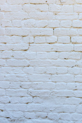 White brick wall vertical