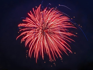 colorful fireworks in the night sky