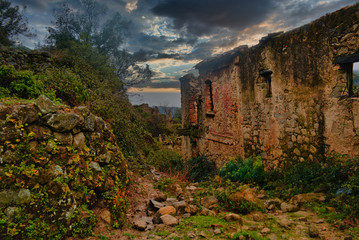 The abandoned town of Africo, lost in the mountains of the Aspromonte National Park.