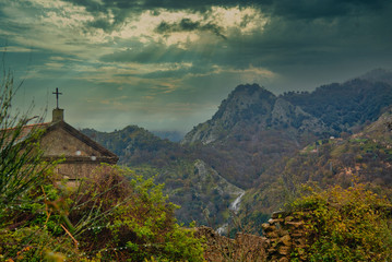 The abandoned town of Africo, lost in the mountains of the Aspromonte National Park.