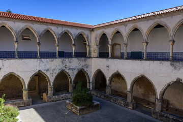 Castle called "Convent of Christ" in Coimbra, Portugal