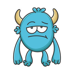 Bored Cartoon Furry Creature Monster