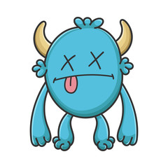 Dead Cartoon Furry Creature Monster