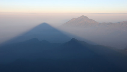 Fototapeta na wymiar Shadow of Tajumulco 