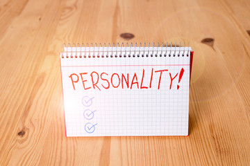 Handwriting text writing Personality. Conceptual photo combination characteristics that form...