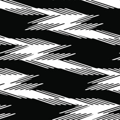 Full Seamless Modern Abstract Pattern Vector. Classic Black and White Design Fabric Print Background illustration for textile.