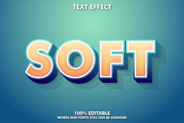 Strong bold text effect with soft grafient