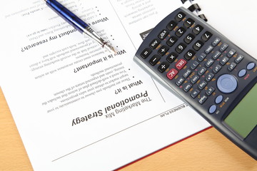 calculator & note on the paper,