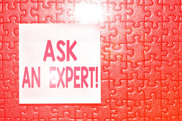 Handwriting text Ask An Expert. Conceptual photo confirmation that have read understand and agree...
