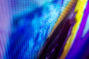CloseUp LED blurred screen. LED soft focus background. abstract background ideal for design.