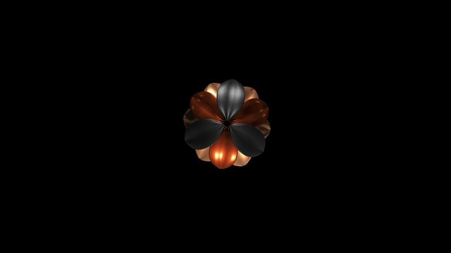 animated viking flower copper iron animated animation 3D motion design