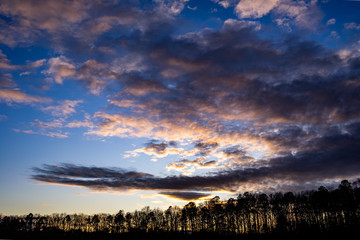 Cloudy Sunset at Deep Run Park