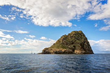 Jabuka, volcanic island in the Adriatic sea