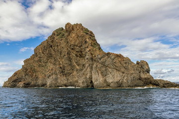 Jabuka, volcanic island in the Adriatic sea