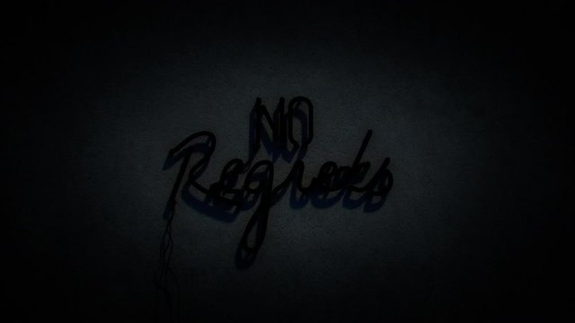 no regret funny neon loop animation anime