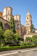 Fototapeta na wymiar Cathedral of Malaga, Andalusia, Spain 