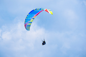 paragliding on mountains in Queensland, Australia