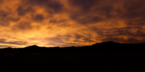 Vibrant Stormy Sunset