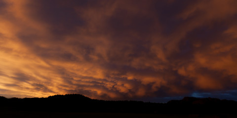 Vibrant Stormy Sunset