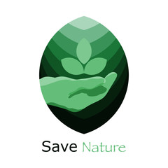 logo for company save nature