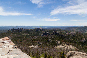 Fototapeta na wymiar View from Black Elk Peak