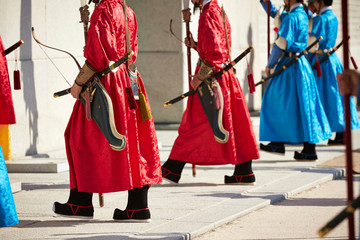 Guards in Korean traditional costume event 