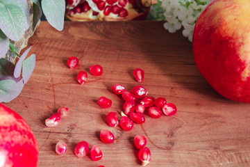 Thai pomegranate and pomegranate seeds