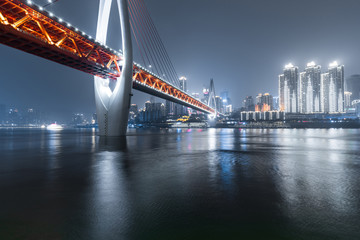 Fototapeta na wymiar City night view of Chongqing, China