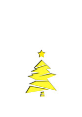 Cute christmas tree illustration.  かわいいクリスマスツリーのイラスト
