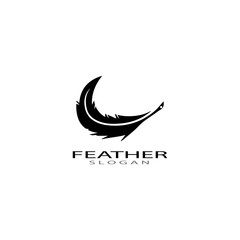 feather logo vector templates