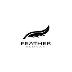 feather logo vector templates