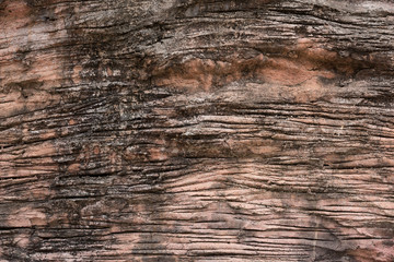 Brown sedimentary rock vintage texture closeup