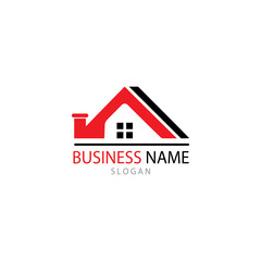 Fototapeta premium REAL ESTATE PROPERTY AND CONSTRUCTION LOGO DESIGN FOR BUSINESS CORPORATE SIGN . VECTOR