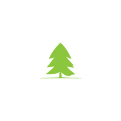Fototapeta premium pine tree logo illustration vector design