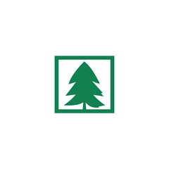Naklejka na ściany i meble pine tree logo illustration vector design