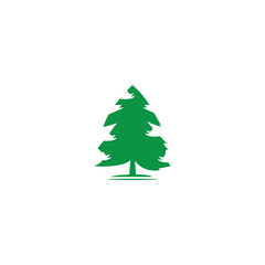 pine tree logo illustration vector design