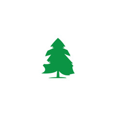 pine tree logo illustration vector design