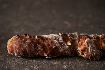 Hard stick shape bread nuts inside