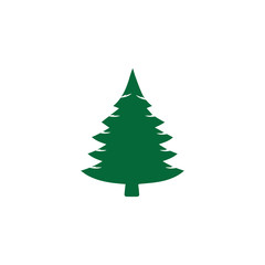 pine tree logo illustration vector design
