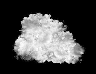 Obraz na płótnie Canvas white clouds on black background