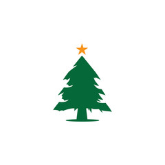 pine tree logo illustration vector design