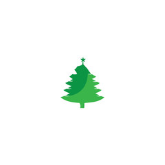 pine tree logo illustration vector design