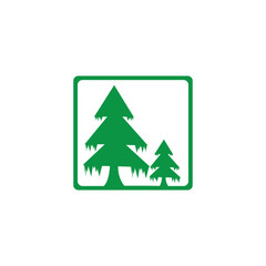 pine tree logo illustration vector design