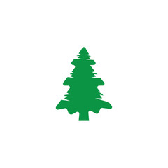 pine tree logo illustration vector design