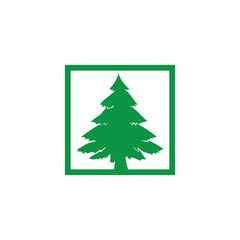 pine tree logo illustration vector design
