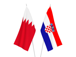 Croatia and Bahrain flags