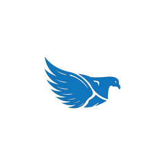 falcon eagle bird logo template vector